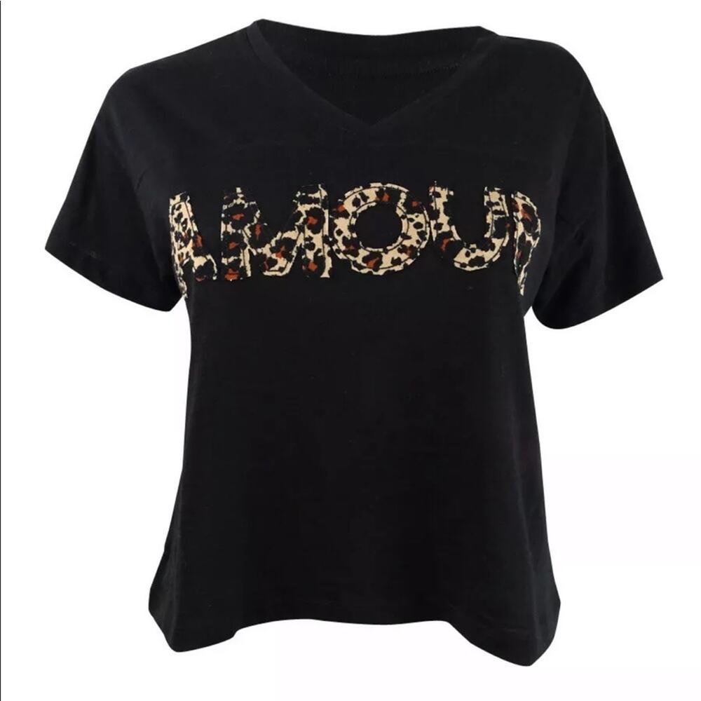 Jenni Women’s Graphic Sleep T Shirt Print Amour Size X-Small